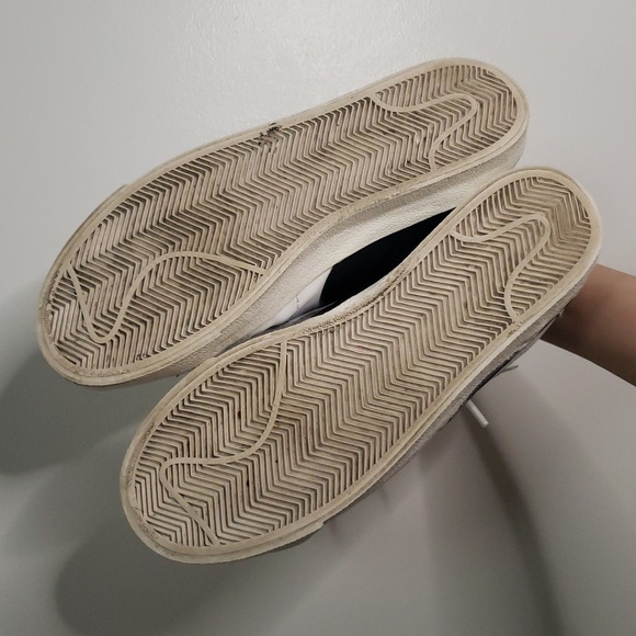 Nike Men's Blazers White With Black Swoosh Size 9 Sneakers - Picture 7 of 7